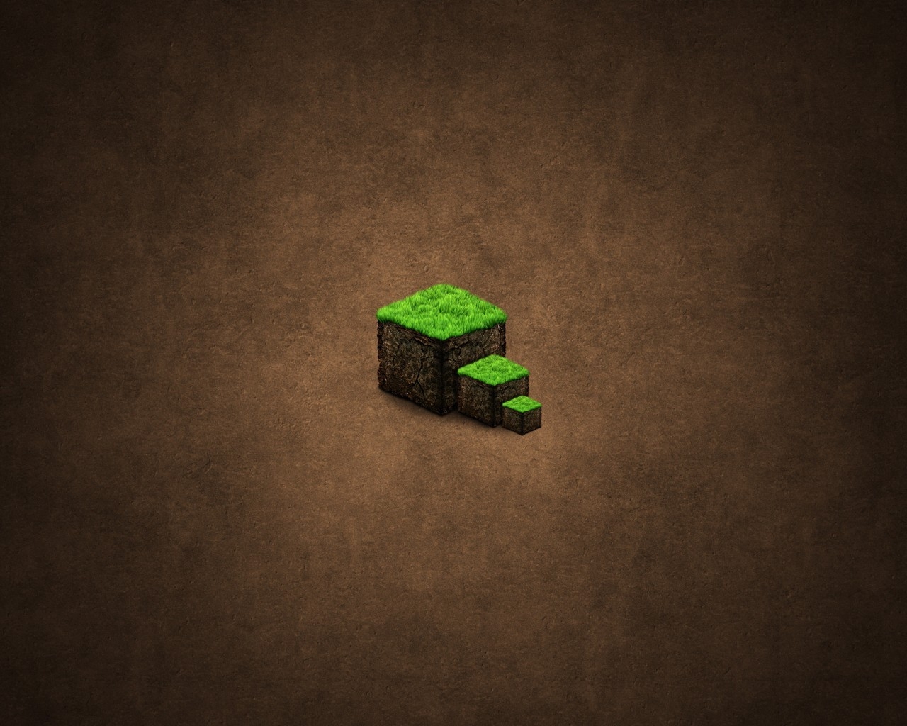 Minecraft Green Cubes for 1280 x 1024 resolution
