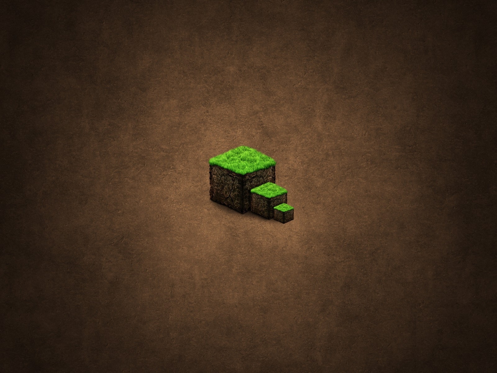 Minecraft Green Cubes for 1600 x 1200 resolution