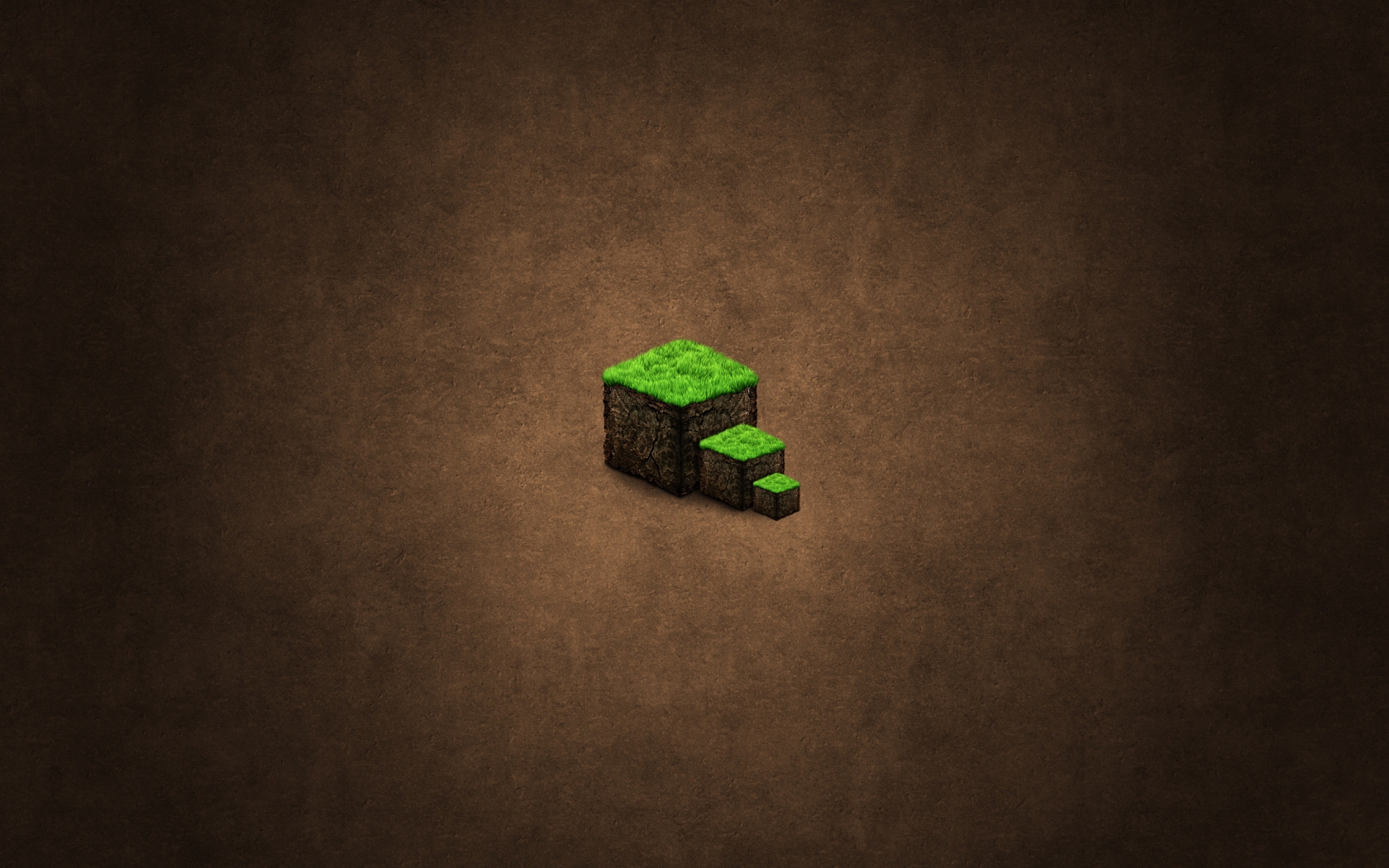 Minecraft Green Cubes for 1680 x 1050 widescreen resolution