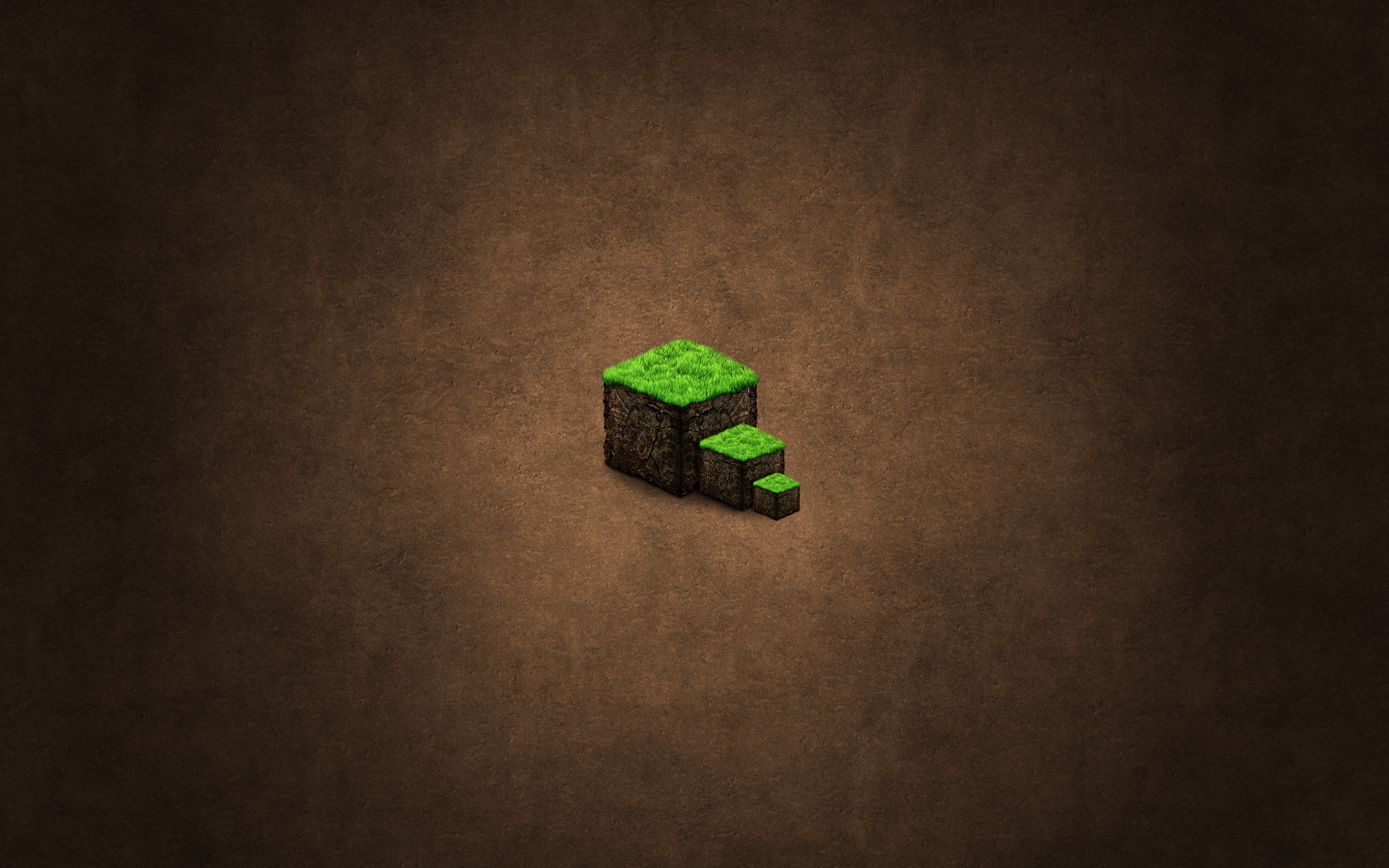 Minecraft Green Cubes for 2560 x 1600 widescreen resolution