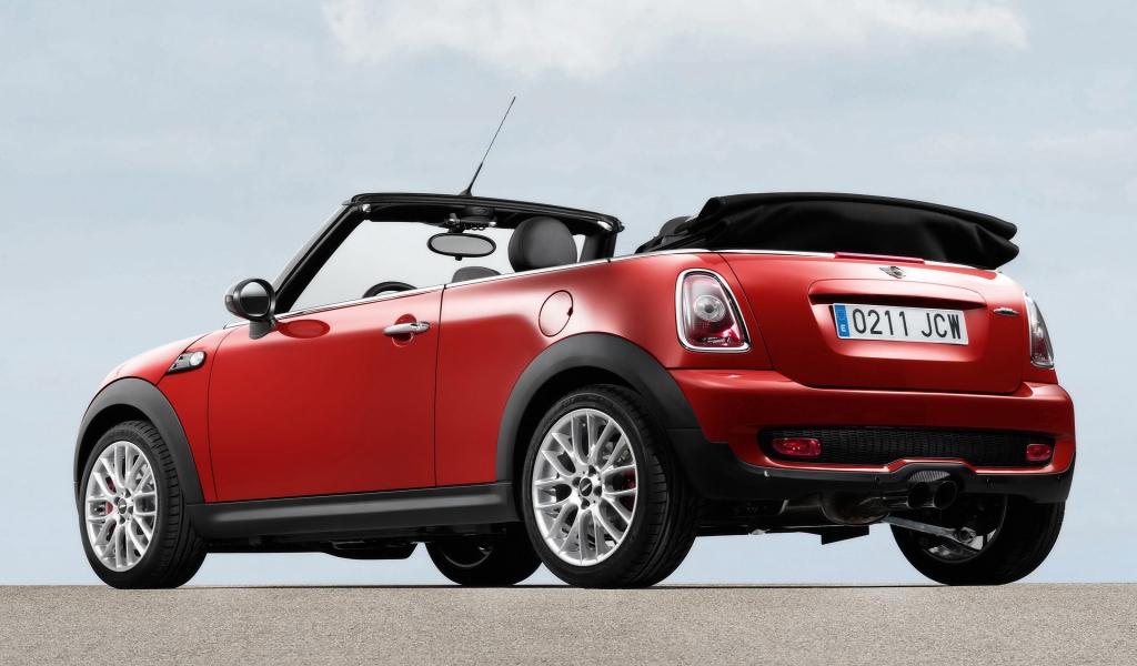 Mini Cooper Convertible Rear And Side for 1024 x 600 widescreen resolution