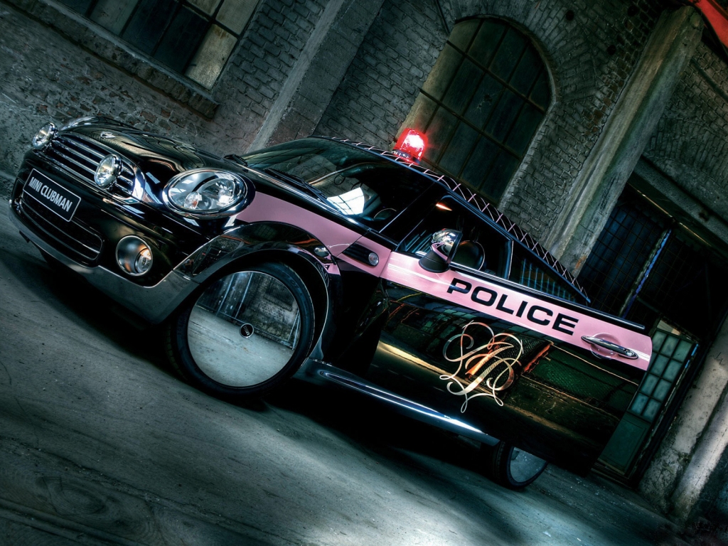 Mini Police Car for 1024 x 768 resolution