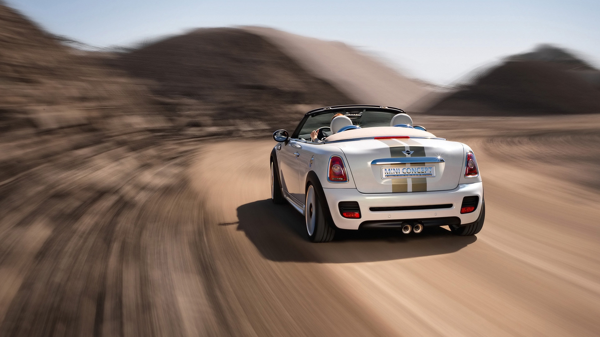 Mini Roadster Concept Rear Angle Speed for 1920 x 1080 HDTV 1080p resolution