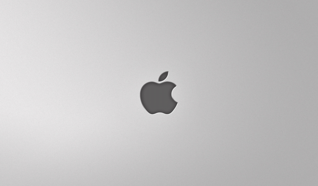 Minimal Apple Grey for 1024 x 600 widescreen resolution