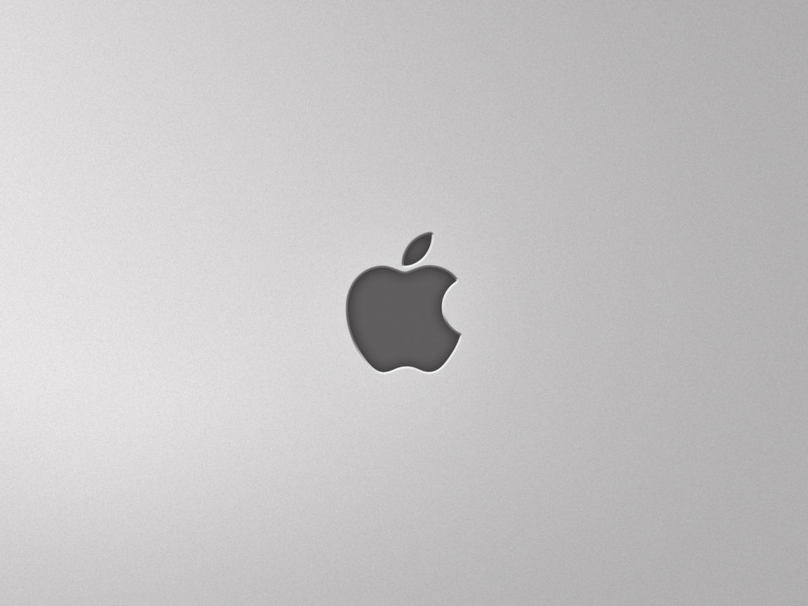 Minimal Apple Grey for 1152 x 864 resolution