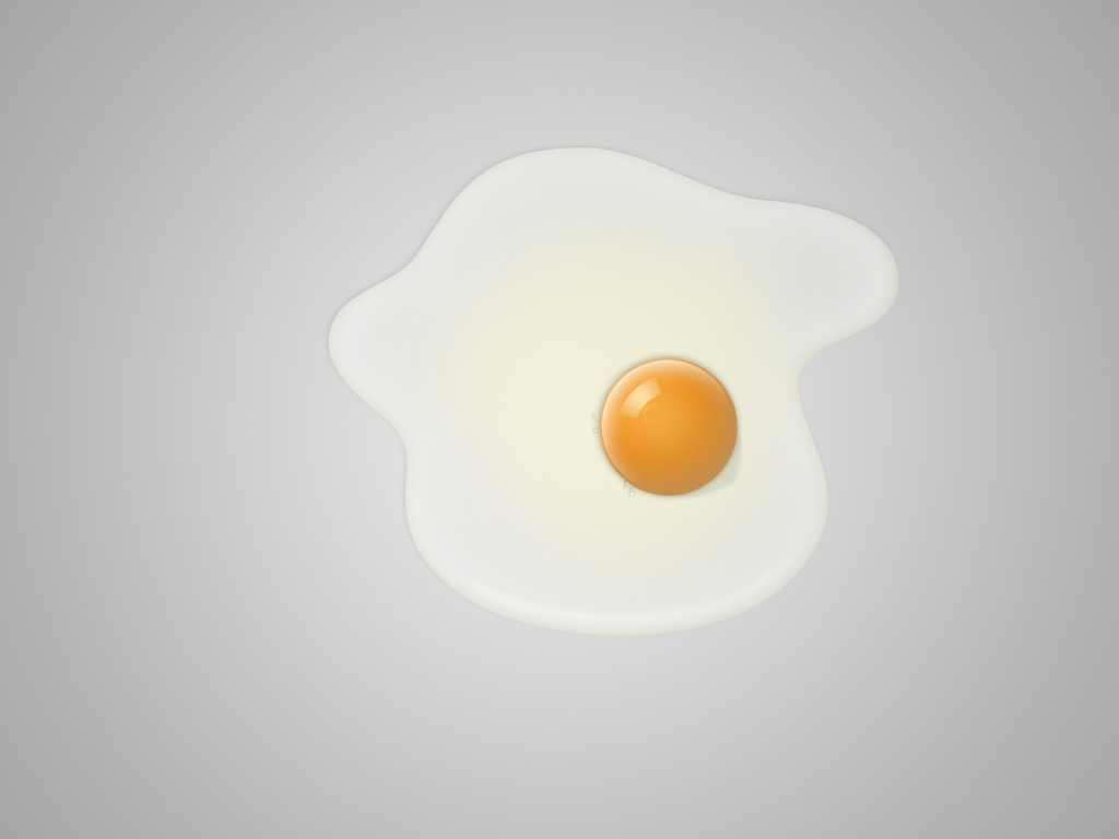 Minimal fried egg for 1024 x 768 resolution