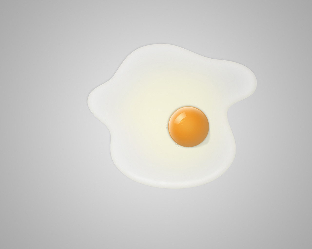 Minimal fried egg for 1280 x 1024 resolution