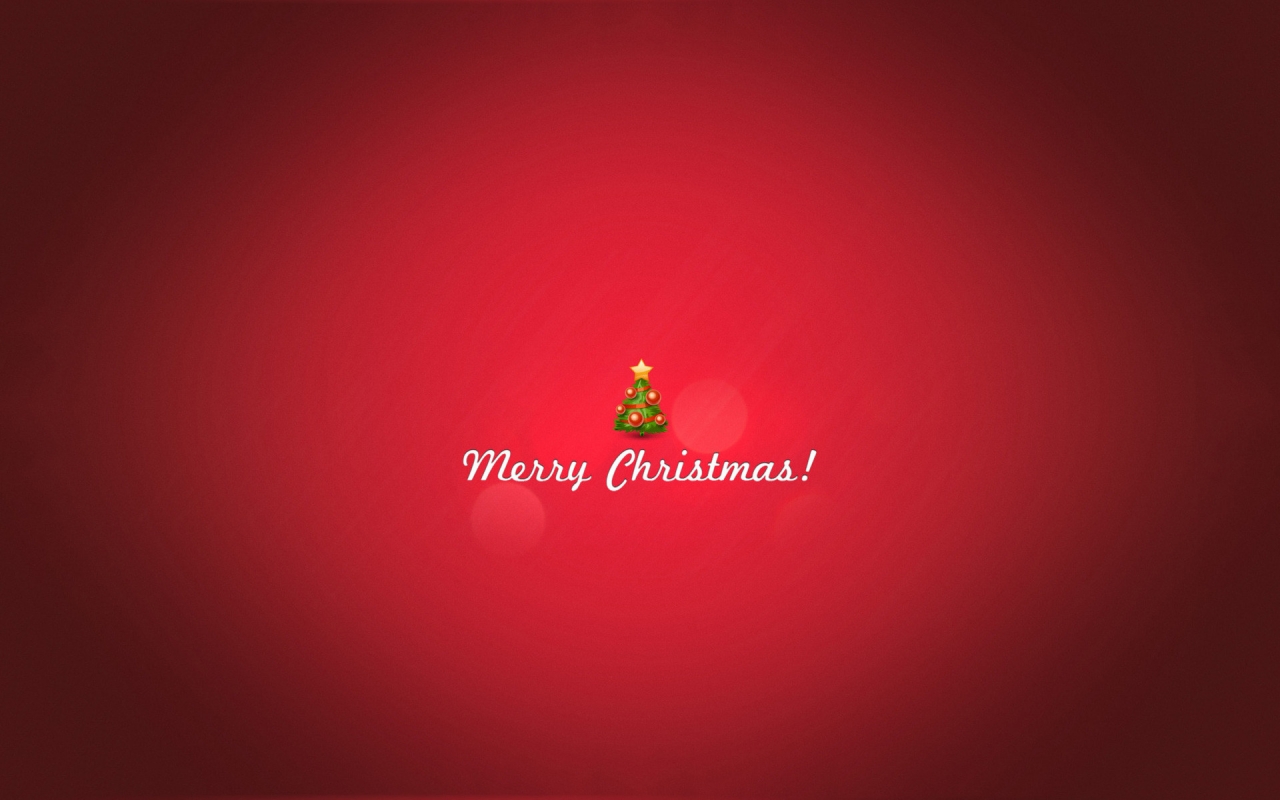 Minimal Merry Christmas for 1280 x 800 widescreen resolution