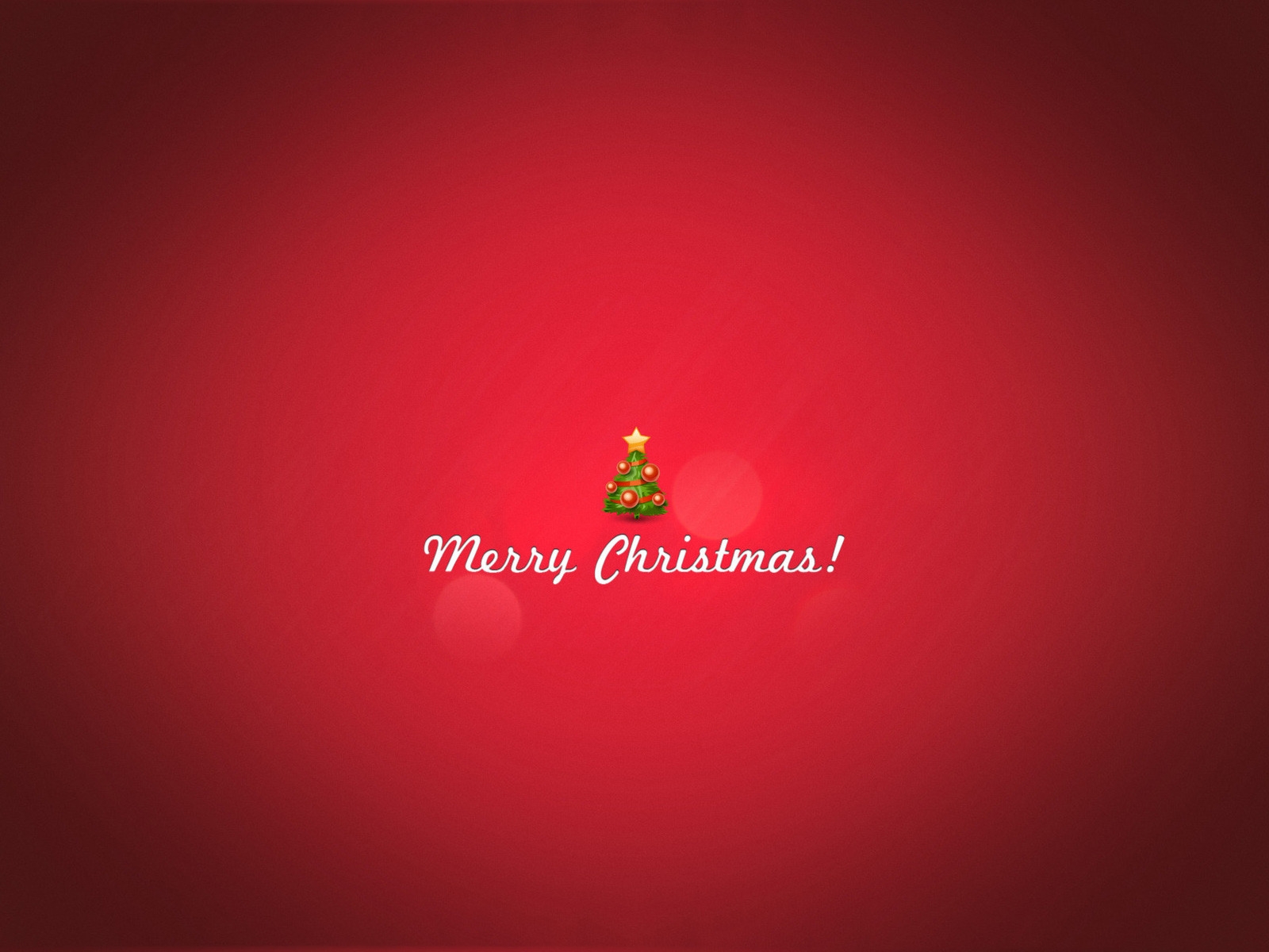 Minimal Merry Christmas for 1600 x 1200 resolution