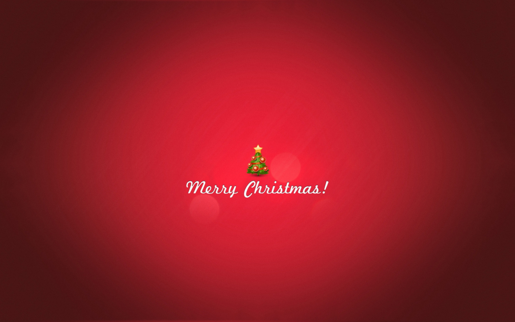 Minimal Merry Christmas for 1680 x 1050 widescreen resolution