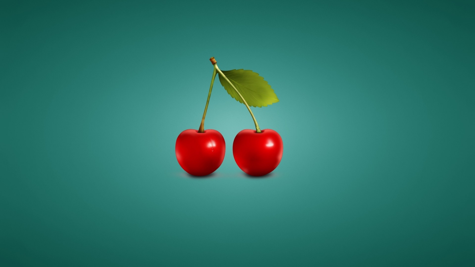 Minimalistic Cherries for 1536 x 864 HDTV resolution
