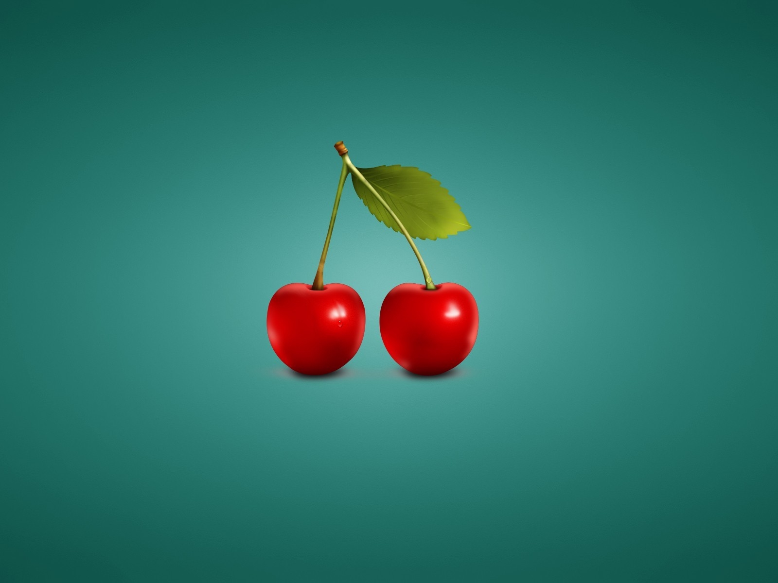 Minimalistic Cherries for 1600 x 1200 resolution