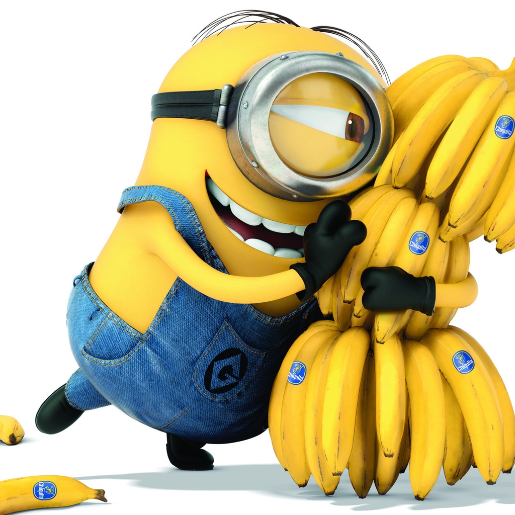 Minion Banana for 1024 x 1024 iPad resolution