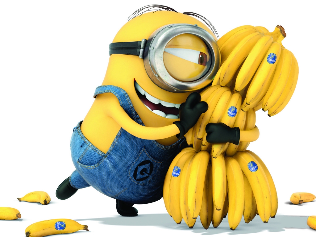 Minion Banana for 1024 x 768 resolution