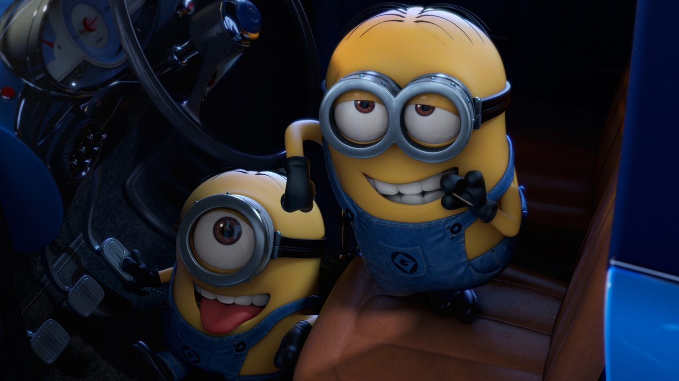 Minions for 1366 x 768 HDTV resolution