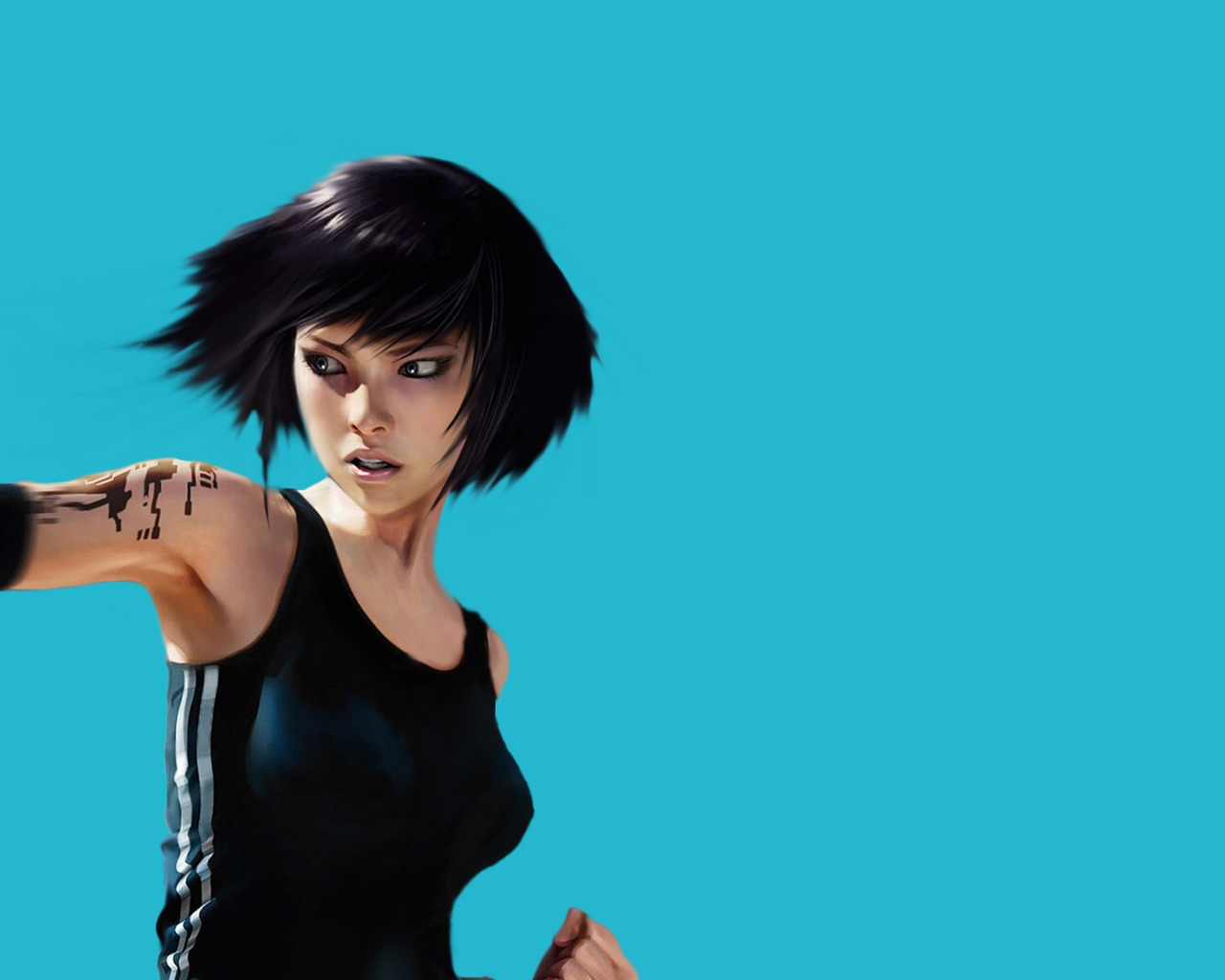 Mirrors Edge Character for 1280 x 1024 resolution