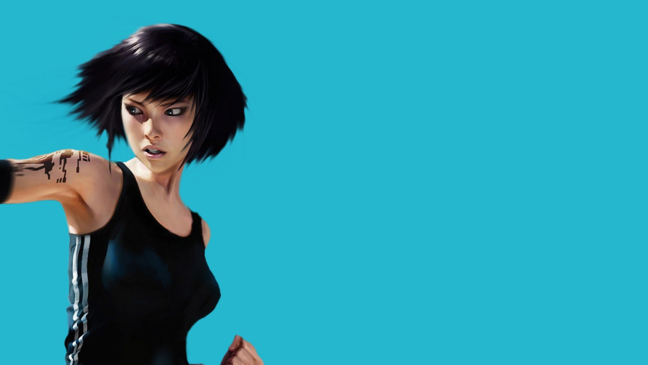 Mirrors Edge Character for 1280 x 720 HDTV 720p resolution
