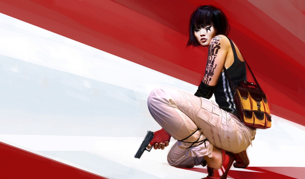 Mirrors Edge Faith Connors for 1024 x 600 widescreen resolution