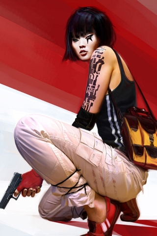 Mirrors Edge Faith Connors for 320 x 480 iPhone resolution