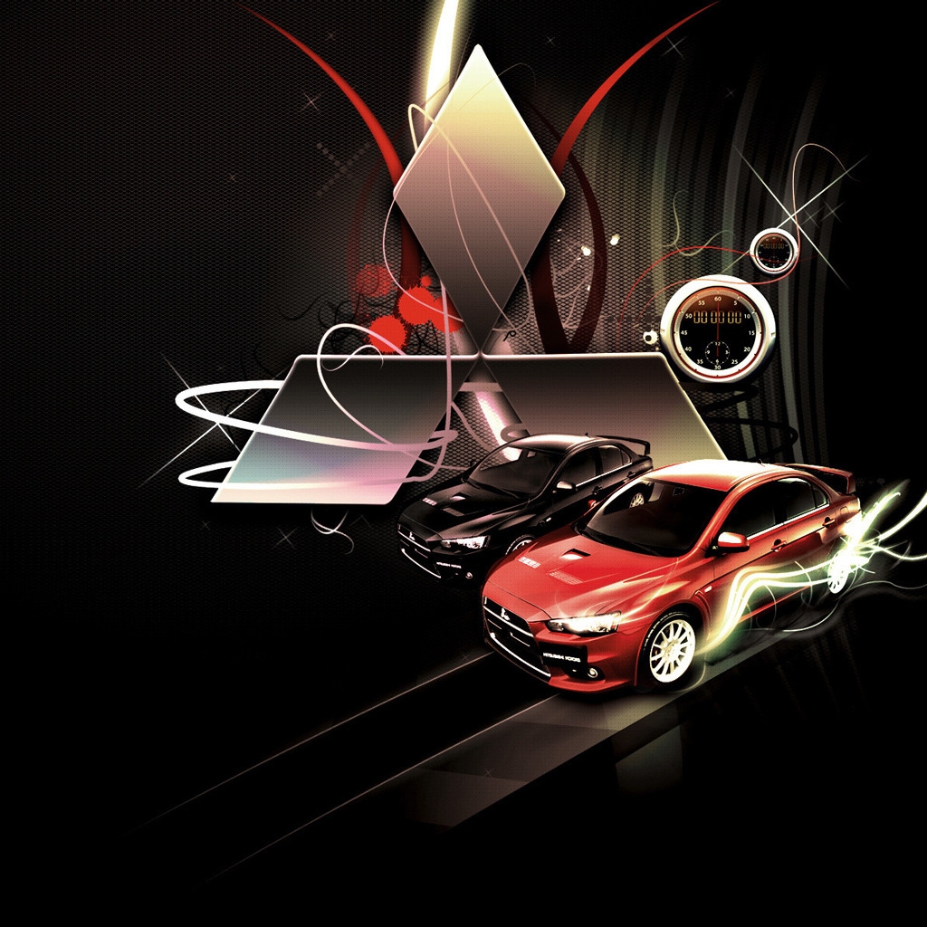 Mitsubishi Lancer Evolution Logo for 1024 x 1024 iPad resolution