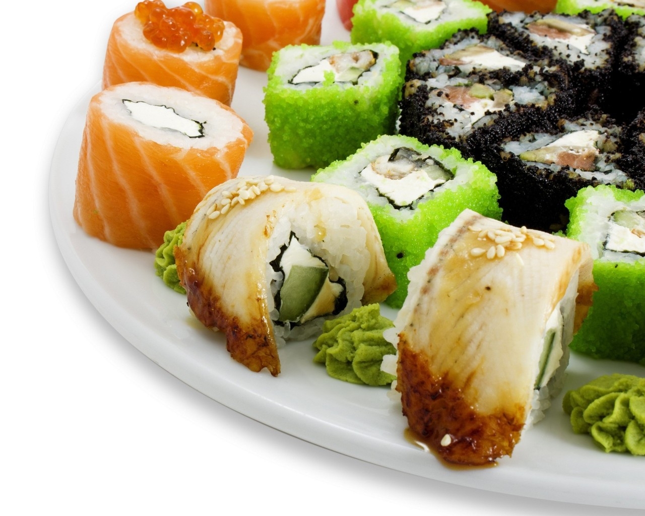 Mixed Sushi Plate for 1280 x 1024 resolution