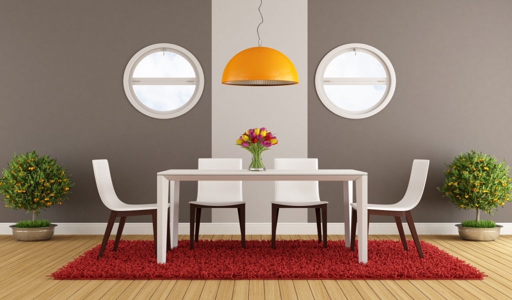 Modern Dining Area for 1024 x 600 widescreen resolution