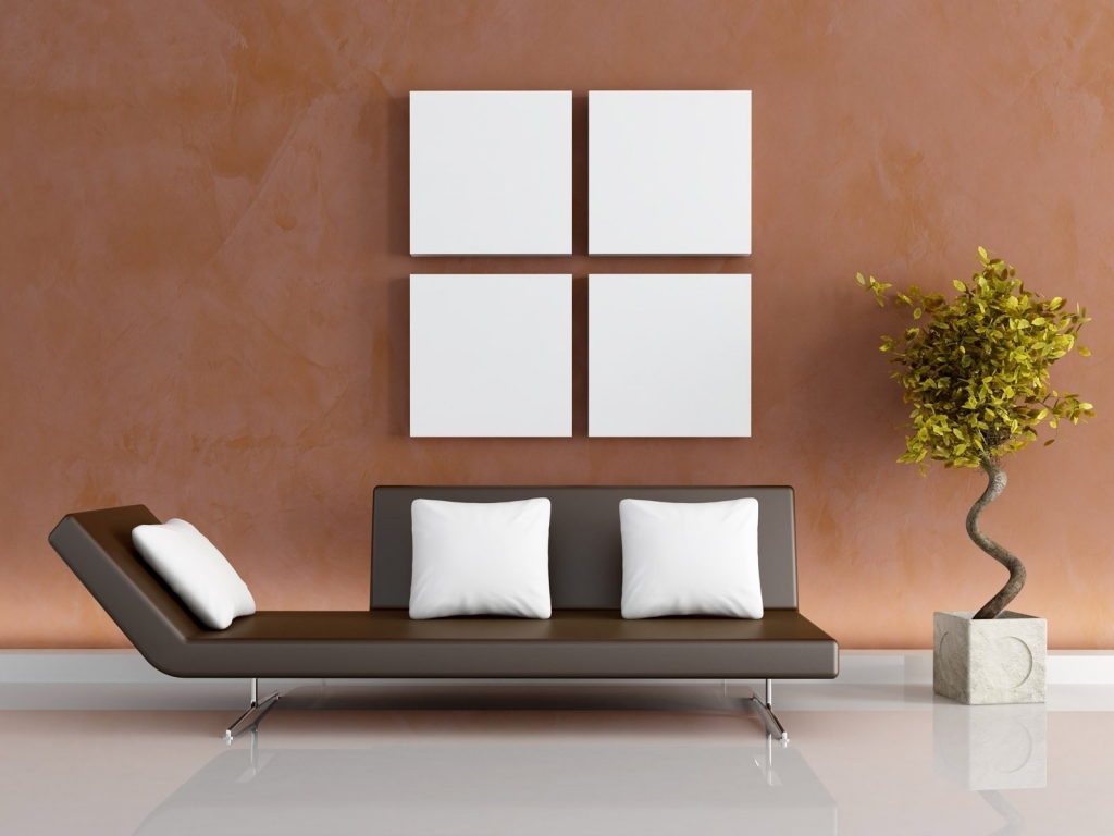 Modern living decor for 1024 x 768 resolution