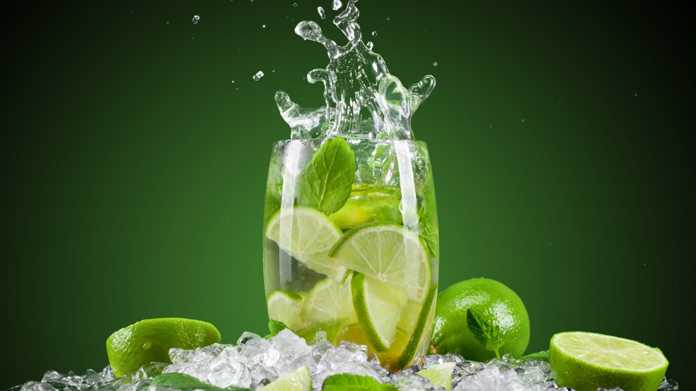 Mojito Cocktail Drink for 1366 x 768 HDTV resolution