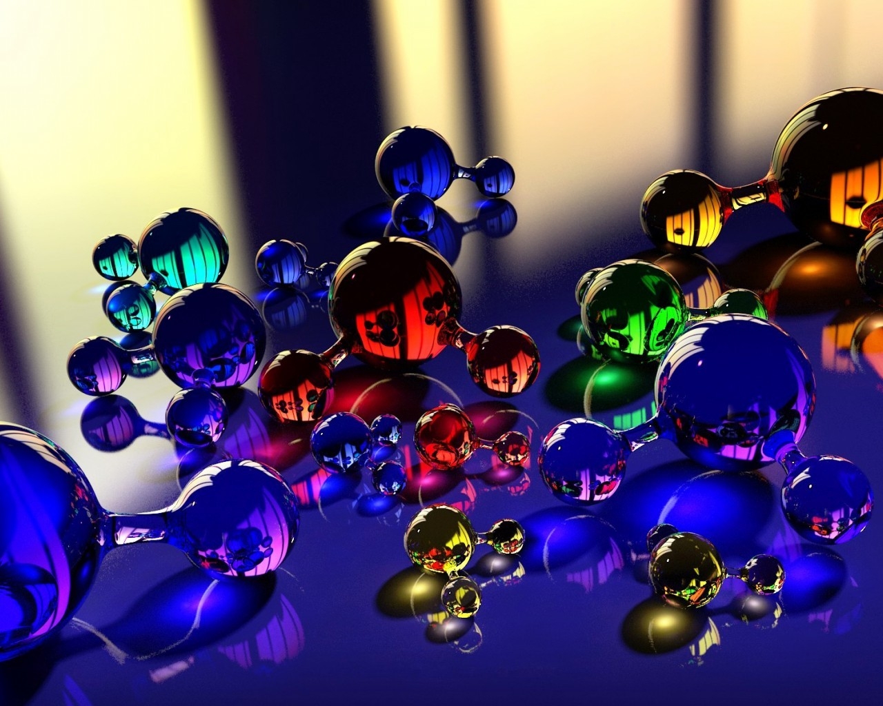 Molecule Stress Ball for 1280 x 1024 resolution