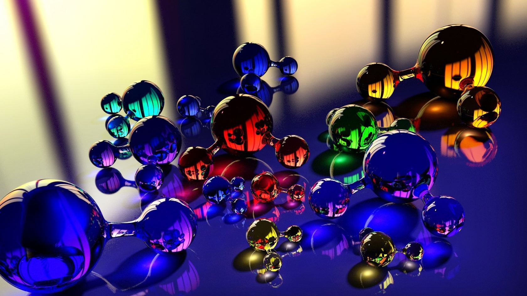 Molecule Stress Ball for 1680 x 945 HDTV resolution