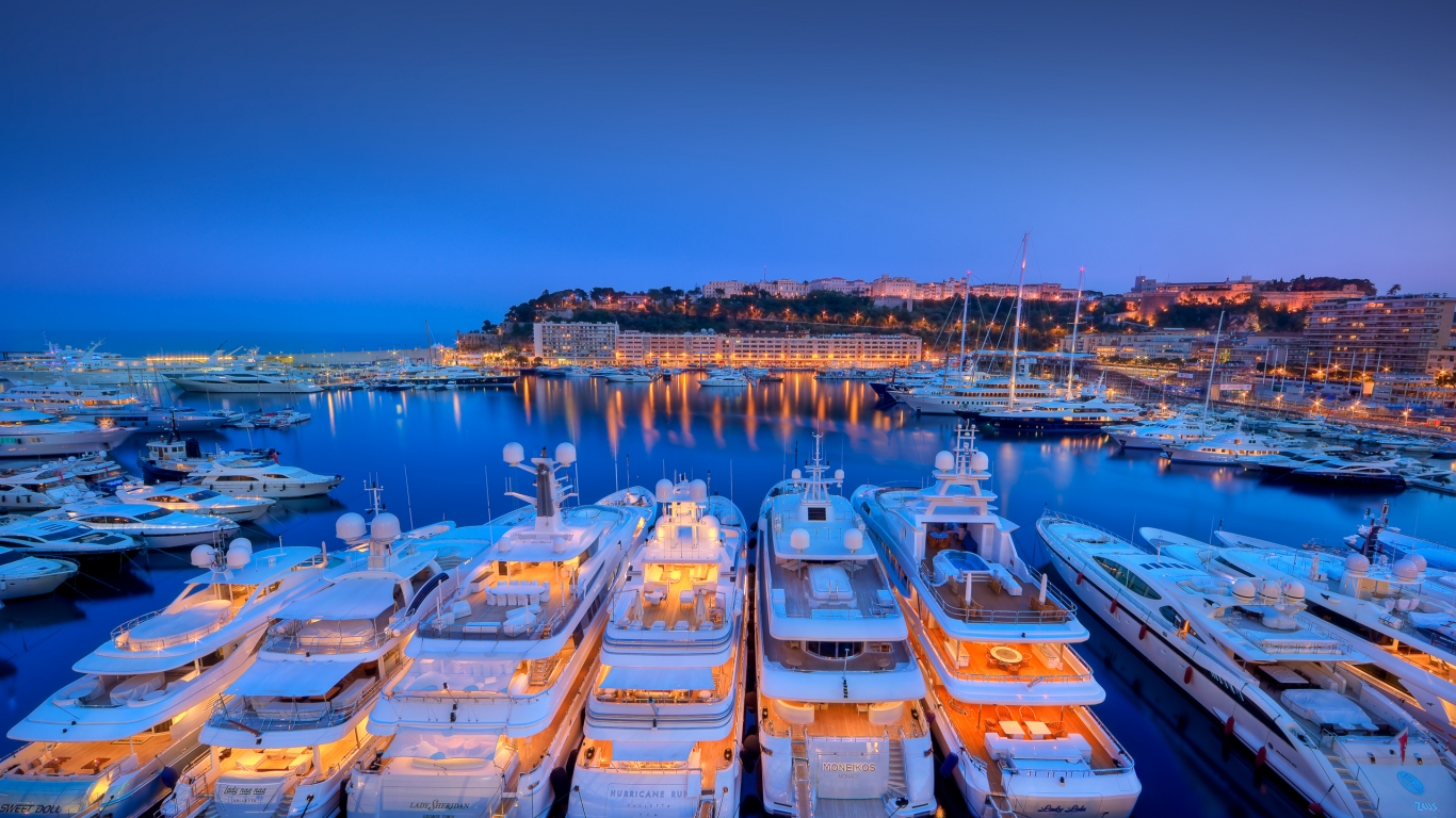 Monaco Seaport for 1366 x 768 HDTV resolution