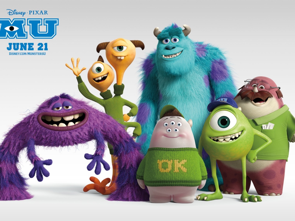 Monsters University for 1024 x 768 resolution