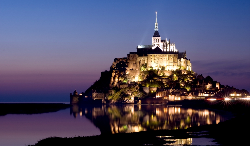Mont Saint Michel for 1024 x 600 widescreen resolution