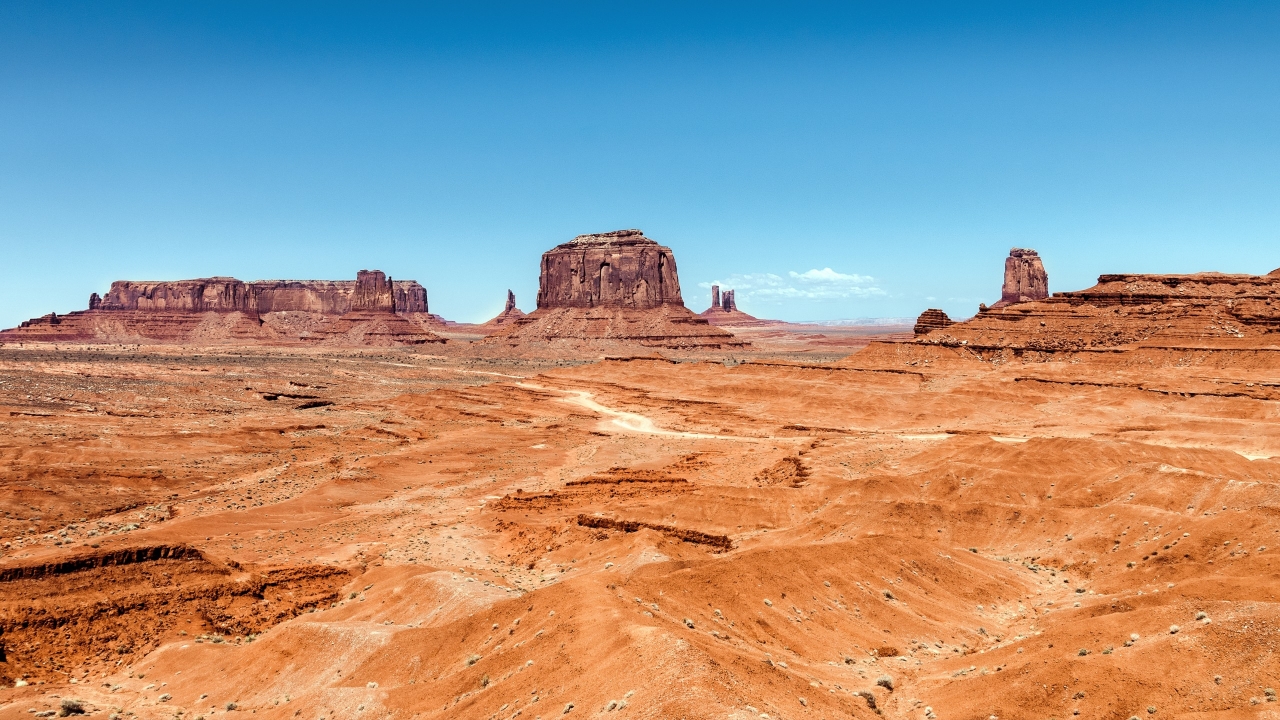 Monument Valley Utah for 1280 x 720 HDTV 720p resolution