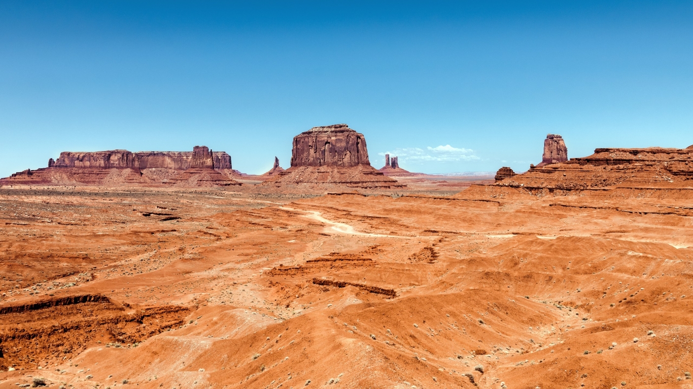 Monument Valley Utah for 1366 x 768 HDTV resolution