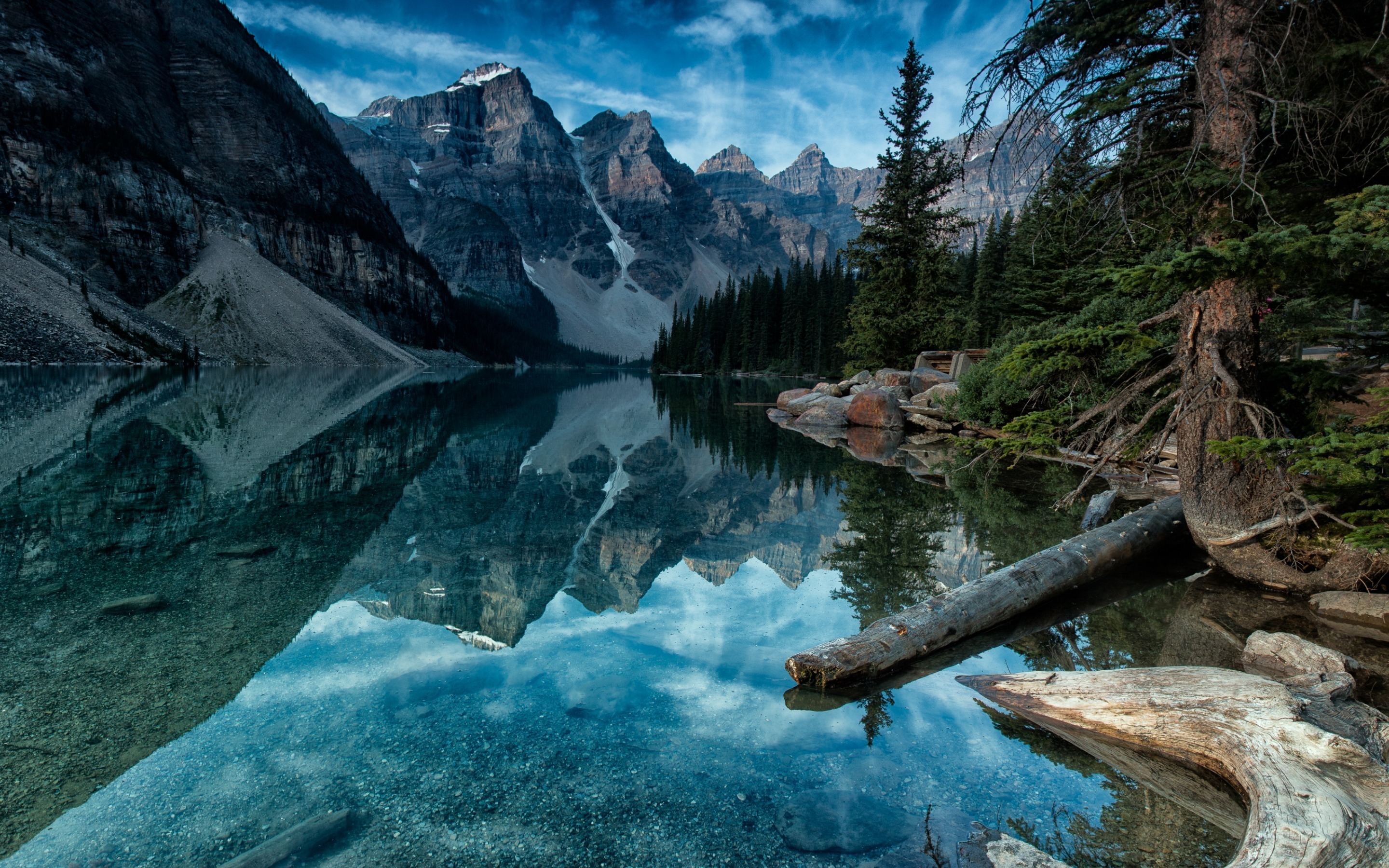 Moraine Lake Alberta Canada HD Wallpaper - WallpaperFX