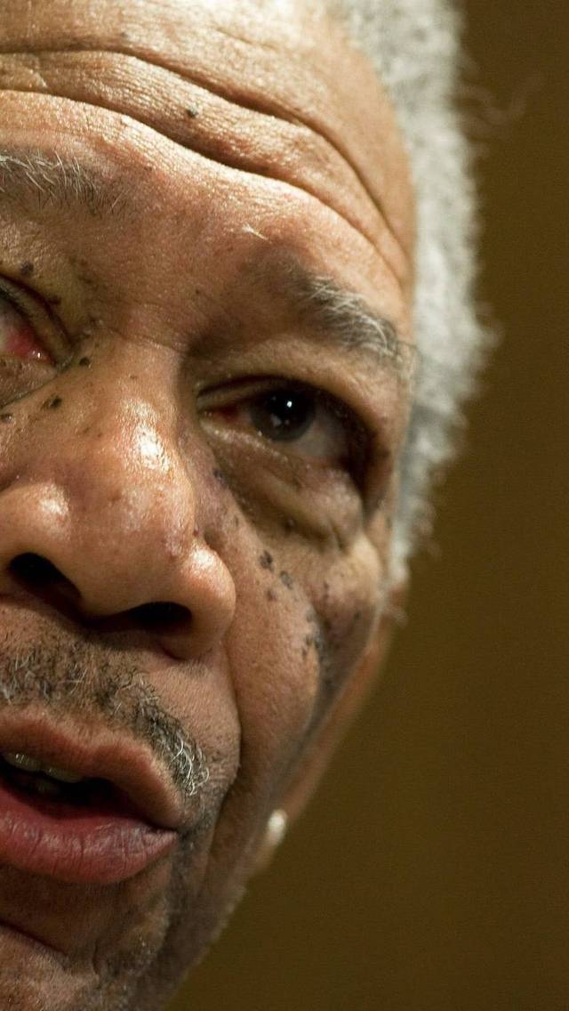 Morgan Freeman Close Up for 640 x 1136 iPhone 5 resolution