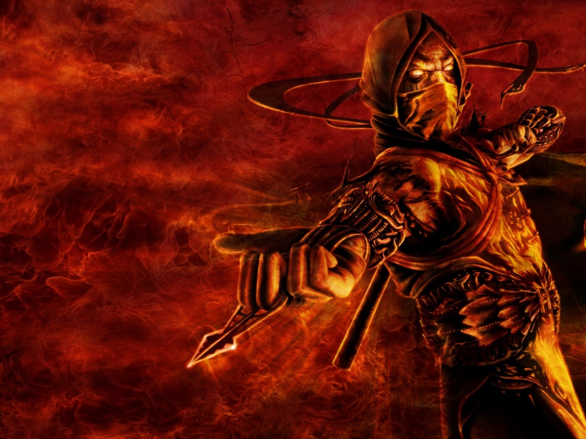 Mortal Kombat Scorpion Poster for 1152 x 864 resolution