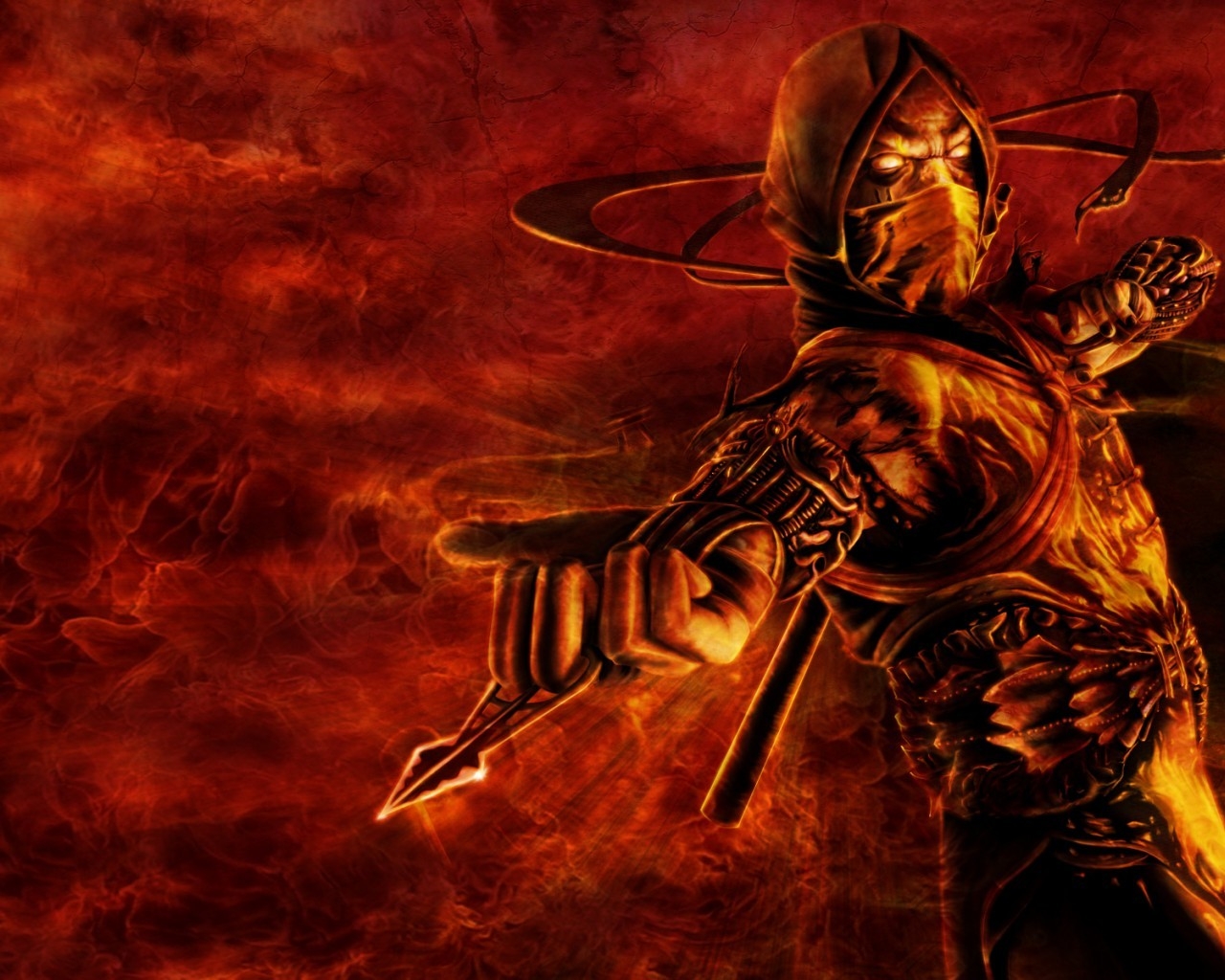 Mortal Kombat Scorpion Poster for 1280 x 1024 resolution