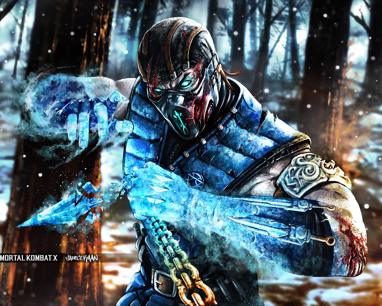 Mortal Kombat X Subzero for 1280 x 1024 resolution