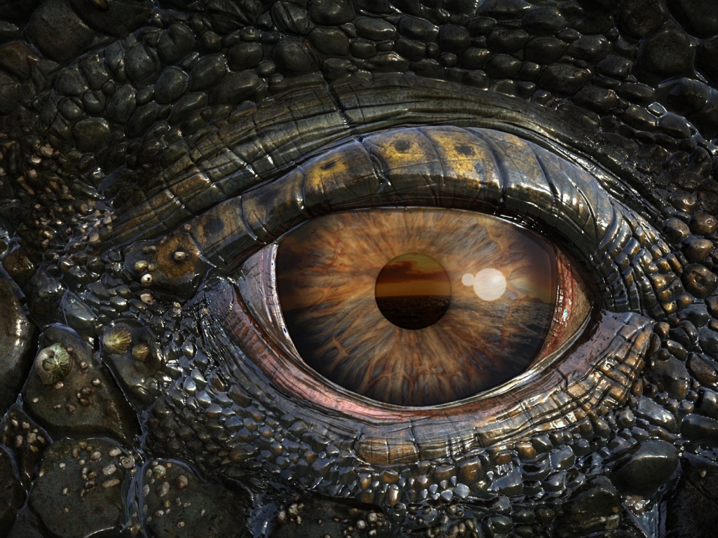 Mosasaur Eye for 1024 x 768 resolution