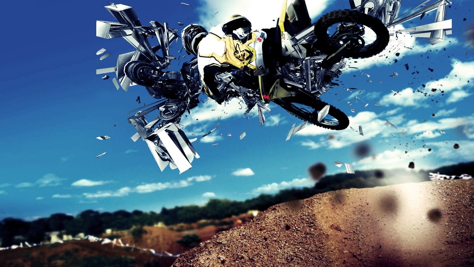 Motorcycle Race for 1536 x 864 HDTV resolution