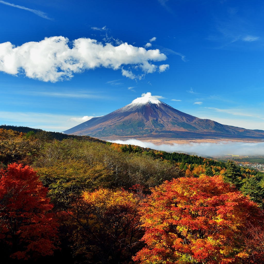 Mount Fuji Japan for 1024 x 1024 iPad resolution