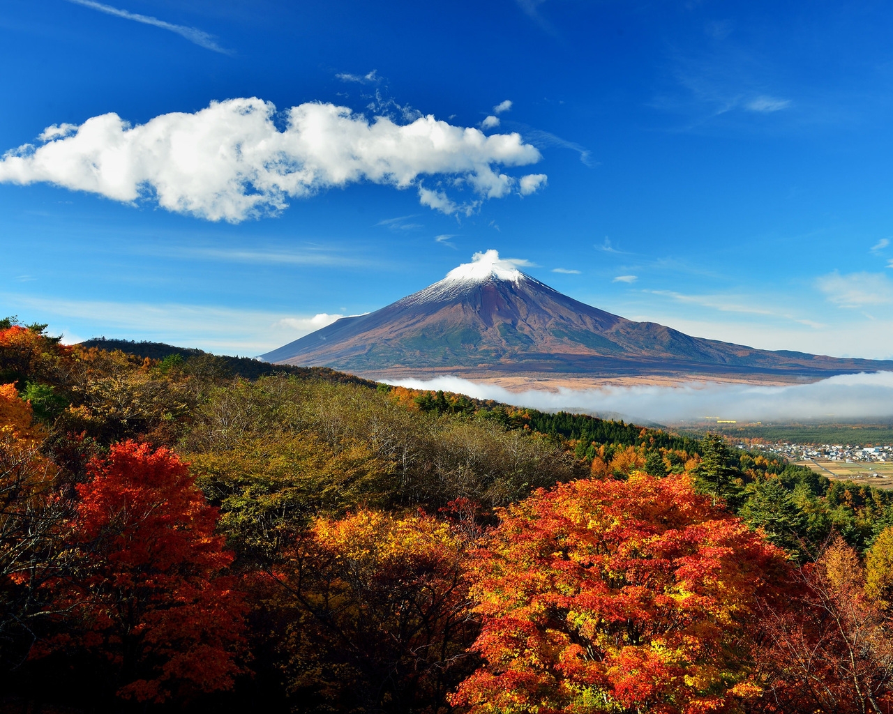 Mount Fuji Japan for 1280 x 1024 resolution