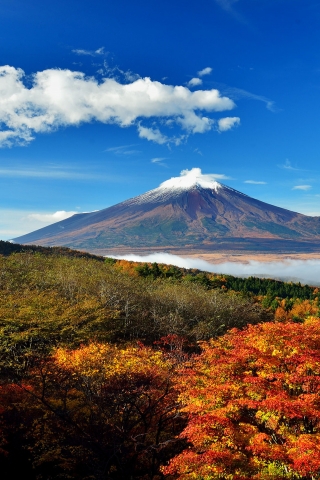 Mount Fuji Japan for 320 x 480 iPhone resolution