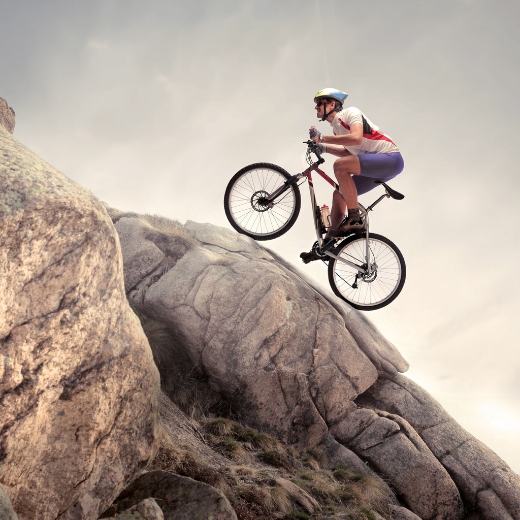 Mountain Biker for 1024 x 1024 iPad resolution