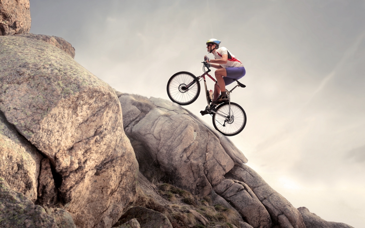 Mountain Biker for 1280 x 800 widescreen resolution