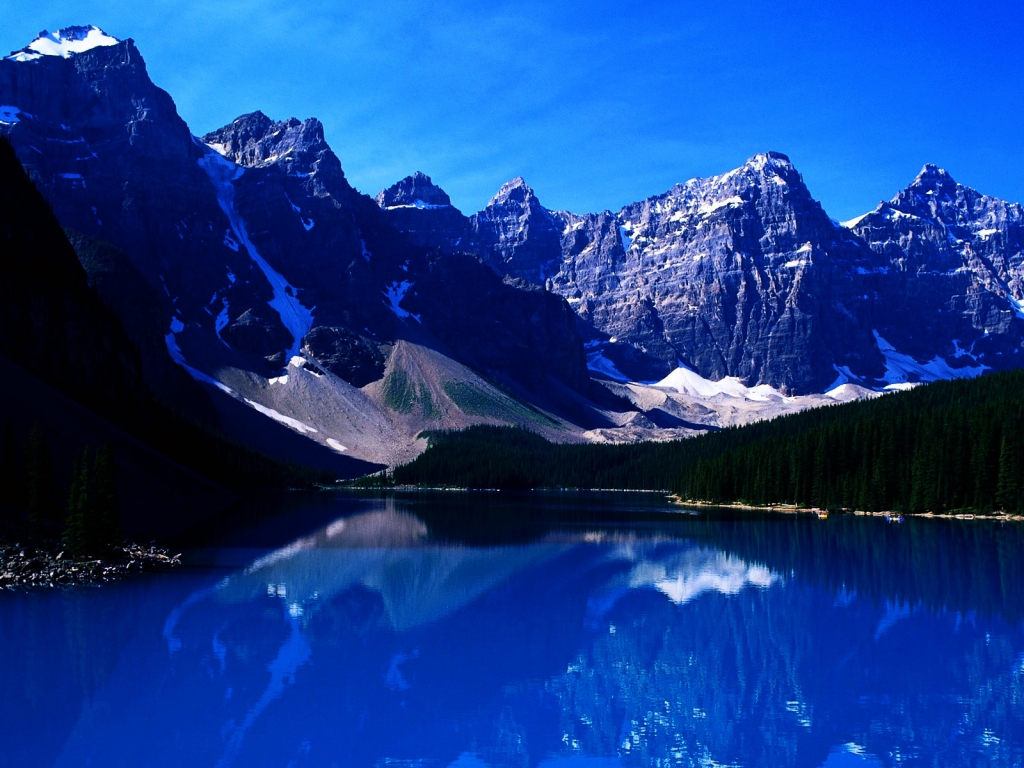 Mountain Blue Lake for 1024 x 768 resolution