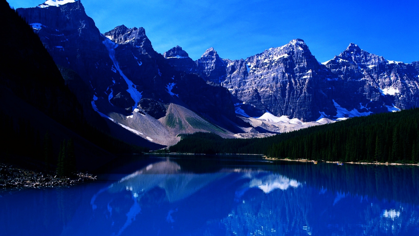 Mountain Blue Lake for 1366 x 768 HDTV resolution
