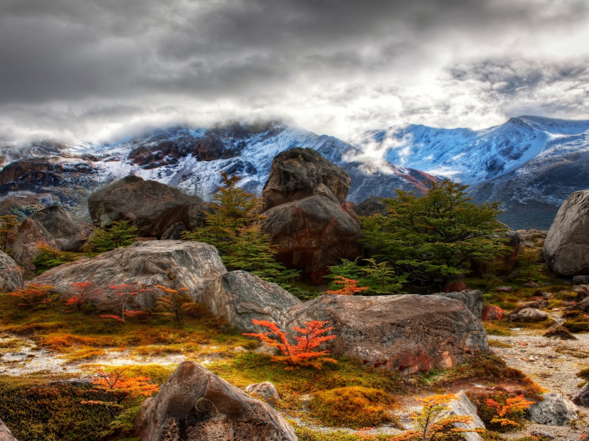 Mountain landscape for 1152 x 864 resolution